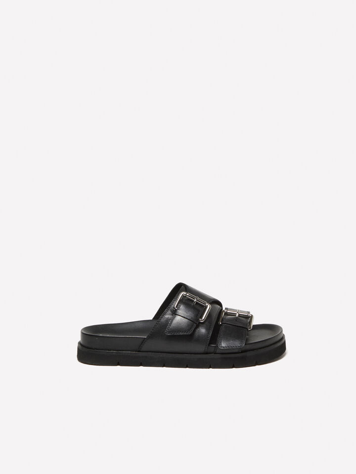 Chaussons en cuir noir - chaussures pour homme - Noir | Sisley image number 2